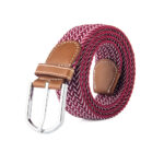 Vortex Equestrian Belt Burgundy & While
