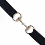 Sienna Elasticated Snaffle Bit Belt – Black
