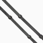 Black Leather Continental Reins